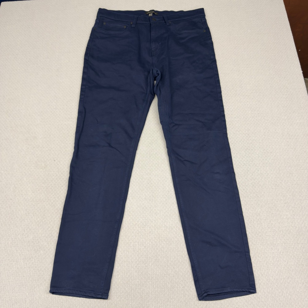 Banana Republic Pants Mens 34x34 Navy Blue Slim Fit Chino Business Casual Twill